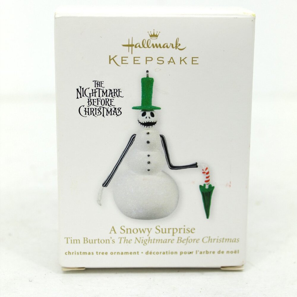 HALLMARK KEEPSAKE ORNAMENT A SNOWY SURPRISE NIGHMARE BEFORE CHRISTMAS 2011 NIB